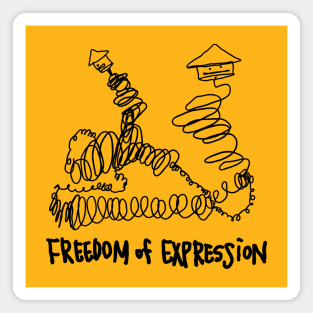 freedom of expression Magnet